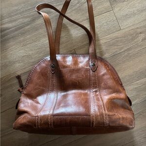 Frye Rich Brown Leather Shoulder Bag